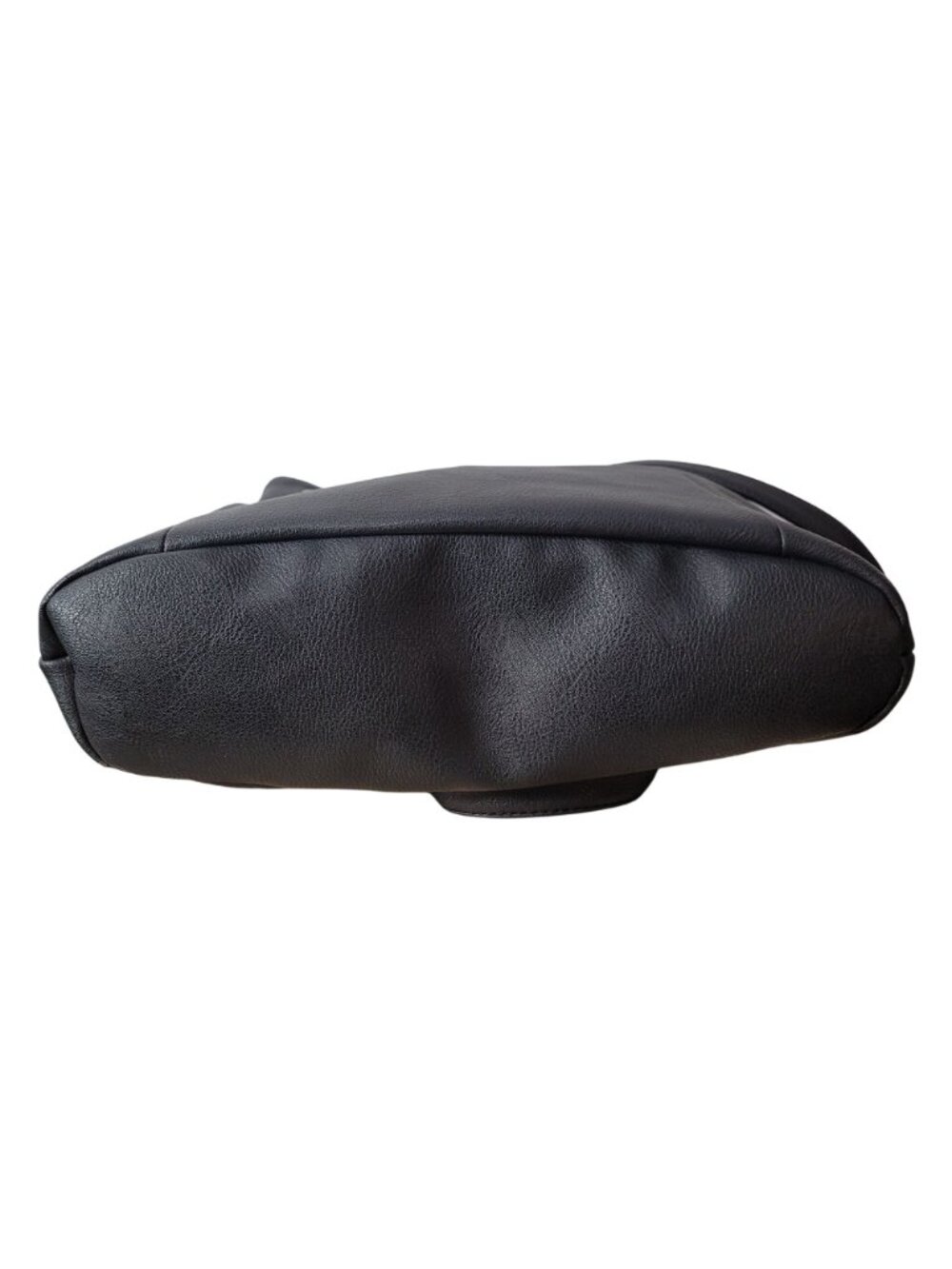 Nicole Miller Black Leather Shoulder Bag - Y2K edgy yet classic Grunge Chic 90's - Picture 15 of 15